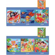 Set of 2 Magnetic Puzzles for 2 3 4 5 6 Year Olds, 3-in-1 Foldable Puzzle-Step3
