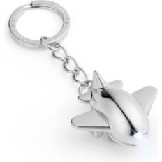 flying willy leuchtender schlüsselanhänger - hochglanzpoliertes nickel