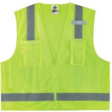 4XL Work Vests Ergodyne GloWearÂ Surveyor's Mesh Hi-Vis Class Safety Vest, X-Large, Lime