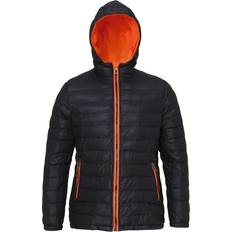 Black/Orange, 2XL- 18 Outdoor Look Womens/Ladies Killin Hooded Quilt Coat Jacket