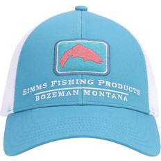 Yellow Caps Simms Trout Icon Trucker Hat for Ladies Gulf Blue