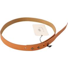 Orange Bælter Costume National Orange Leather Silver Fastening Belt