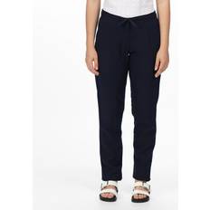 Capri Trousers Regatta Linen 'Maida' Trousers Navy 10R