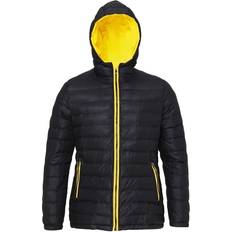 Black/BrightYellow, 2XL- 18 Outdoor Look Womens/Ladies Killin Hooded Quilt Coat Jacket