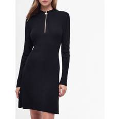 Barbour Mujer Vestidos Barbour Solar Ribbed-Knit Dress Black