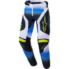 Vita Motorcykelbyxor Alpinestars Racer Push Crossbyxor Nightlife UCLA Blå-Vit Junior