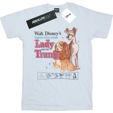 Bekleidung Disney Damen/Damen Lady And The Tramp Distressed Classic Poster Baumwoll-Boyfriend-T-Shirt