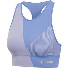 Élasthanne/Lycra/Spandex Débardeurs Hummel Brassière Sport Sans Couture Femme - Bleu