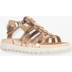 Leather Sandals Geox Kids Soleima Leather Breathable Sandals - Gray