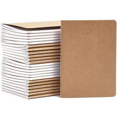 Brown Notepads Paper Junkie 24-Pack Kraft Paper Notebooks A6 Journal with