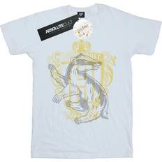 Harry Potter Damen/Damen Hufflepuff Dachs Wappen Baumwoll-Boyfriend-T-Shirt