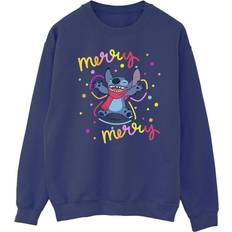 Gensere Disney Herren Lilo & Stitch Merry Rainbow Baumwoll-Sweatshirt