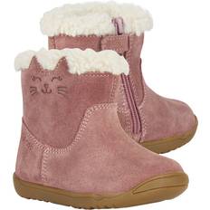 Läder Tossor Barnskor Geox Flicka Macchia Girl Ankle Boot, Rosenrök