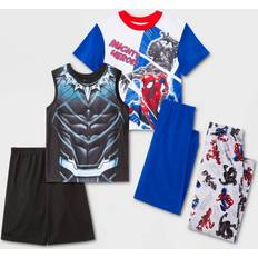 Marvel Nightwear Children's Clothing Marvel Boys' 5pc Pajama Set Blue/White/Black