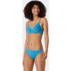 Schiesser Vrouw Bikini's Schiesser Verstelbare Bandjes Mini-Slip Rib-Look - Blauw