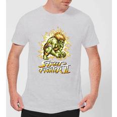 Street Fighter Street Fighter Blanka 16-bit Men's T-Shirt Grey