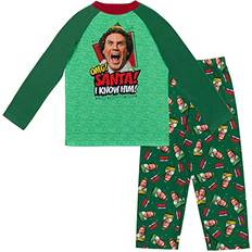 Nightwear Elf Elf Holiday Christmas Big Boys Pajama Shirt & Pajama Pants GREEN 10-12