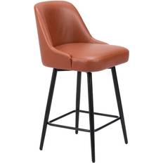 Brown Seating Stools Zuo Keppel 26.4 Frame Seating Stool