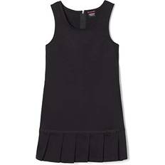 Black Dresses French Toast girls Pleated Ribbon Bow Jumper Dress, Black