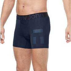 Men's Underwear Tommy John Men's 360 Sport Mid-Length 4" Boxer Briefs Underwear Pack Black/Dress Blues