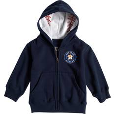 Soft As A Grape Infant Navy Houston Astros Baseball Print Full-Zip Hoodie