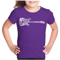 T-shirts LA Pop Art Girls Word T-shirt California Shades Purple Purple