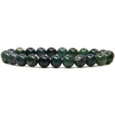 Unisex Bracelets Natural Brazilian Amazonite Gemstone 8mm Round Beads Stretch Bracelet Unisex