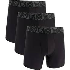 Under Armour Men's Performance Tech 6" 3-pack Boxerjock - Black/Castlerock