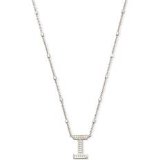 Kendra Scott Silver Plated Necklaces Kendra Scott Letter Pendant Necklace in Silver Plated Brass/Metal Rhodium One