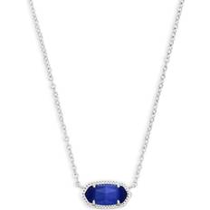 Blue Necklaces Kendra Scott Elisa Pendant Necklace - Silver/Blue