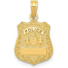 Macy's Charms & Pendants Macy's 14k Yellow Gold Police Badge Pendant