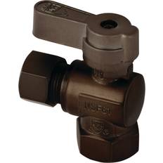 Kingston Brass KF3310ORB 3/8 FIP x 3/8 OD Comp Quarter-Turn Angle Stop Valve Oil Rubbed Bronze