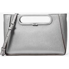 Michael Kors Canvas Clutches Michael Kors Chelsea Large Leather Convertible Clutch Silver Silver