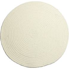 Cotton Place Mats Tweed 2 Cream Place Mat Black, Beige