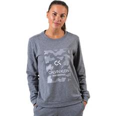 Calvin Klein Gensere Calvin Klein Billboard Pullover Grey, Female, Tøj, Skjorter, Grå