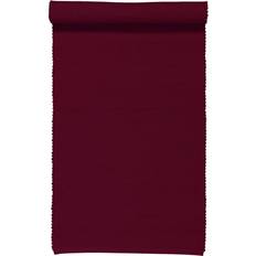 Linum Uni Løber 45x150 cm Bourgognerød Rød