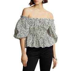 Dame - Polo Bluser Polo Ralph Lauren Cotton Blouson-Sleeve Top