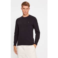 Tommy Hilfiger Strik Herre Rund Hals Sweater - Sort
