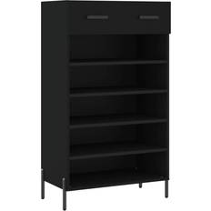 vidaXL Skohylla Svart 60 x 35 x 105 cm Skoställ