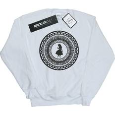 White Sweatshirts Disney Girls Alice In Wonderland Circle Sweatshirt White