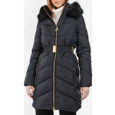 Black - Women Coats Barbour East Moor Quilted Shell Coat Black