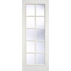 Single Door Interior Doors LPD Textured SA 10L Interior Door Clear Glass (100x198.1cm)