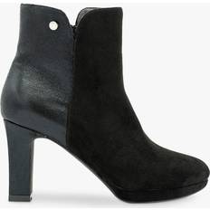 Astrid Heeled Ankle Boots, Black