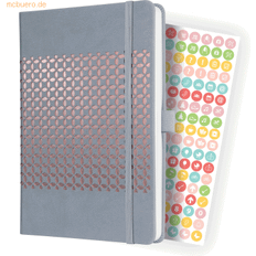 Grey Calendars Sigel Jolie Diary A5 Week To View 2024 Hard Cover Pen Loop