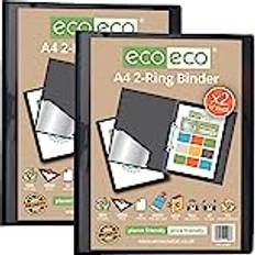 eco-eco A4 95% Recycled Presentation 22mm Spine 2 Ring Binder
