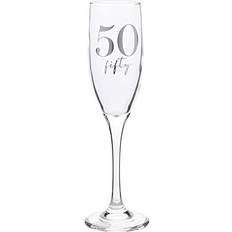 Very Milestones 50Th Birthday Colour Champagne Glass