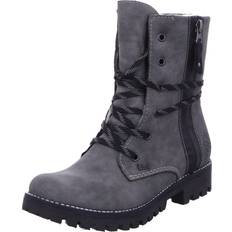 Rieker Botas Rieker Botines con Cordones - Gris Moteado / Negro