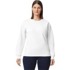 Gildan Pullover Gildan Softstyle Plain Midweight Fleece Top White