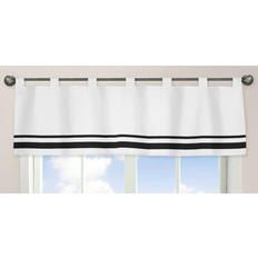 White and Black Hotel Modern Window Valance