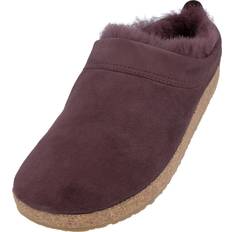 Haflinger Træsko Haflinger Snowbird Lambskin Leather Clog Unisex Mauve